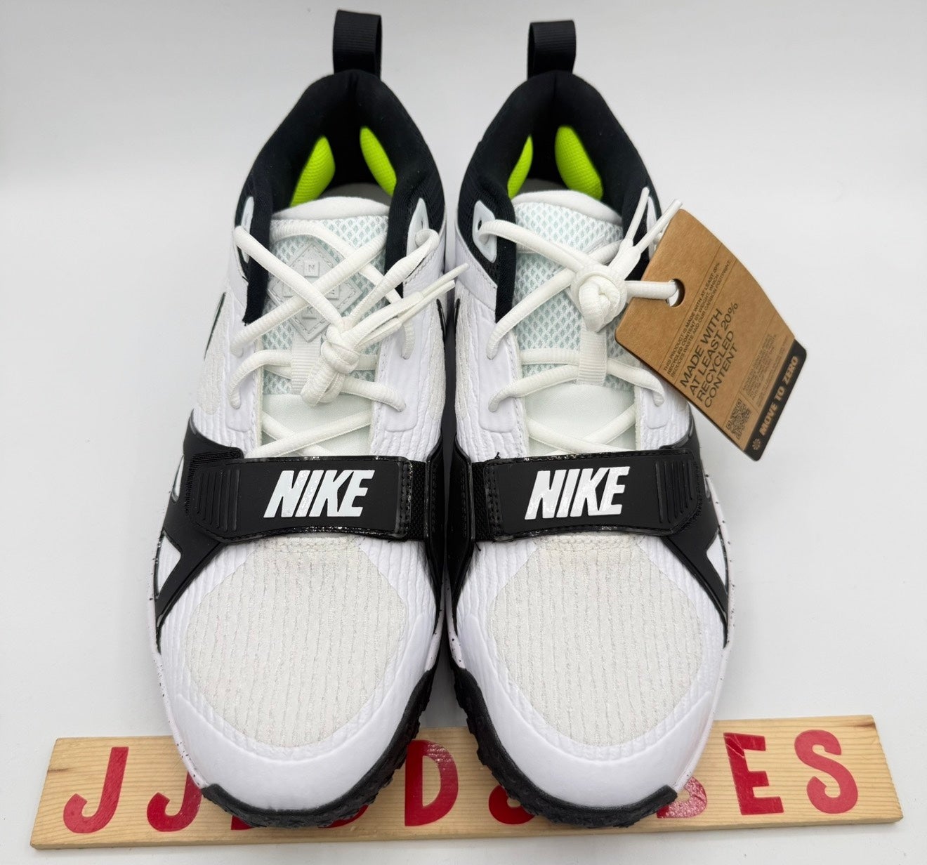 Nike Air Zoom Diamond Elite Turf Baseball Shoes White Black Men Sizes DZ0503-104 Nike Air Zoom Diamond Elite Turf White Baseball Shoes Sz  main image 3