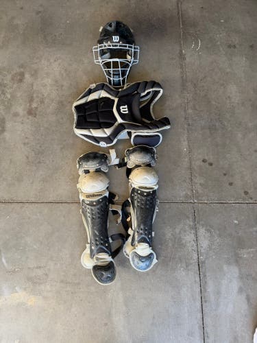 Black/Gray Wilson EZ Gear Kit Catcher's Set (Used)