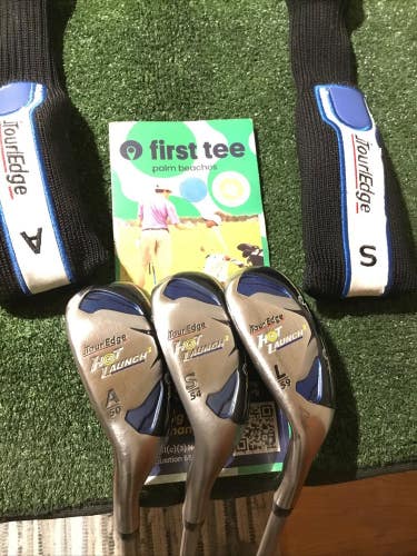 Tour Edge Left Handed Hot Launch 2 Hybrid Wedge Set GW, SW, LW Regular Graphite