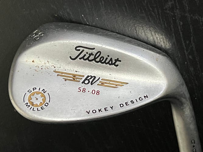 Titleist Vokey Spin Milled C-C Wedge 58° 8 Bounce Wedge Flex Stock GP Tour Wrap