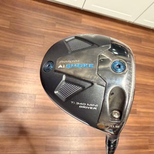 2024 Callaway Paradym Ai Smoke Ti 340 Mini Right Handed Driver Stiff Flex 11.5 Loft (Used)