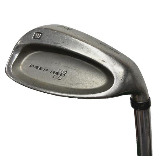 Wilson Deep Red II Distance Sand Wedge 55 RH Fat Shaft Stiff Steel 35.5 New Grip