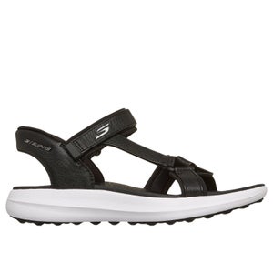 SKECHERS WOMENS SLIP-IN GOLF SANDAL BLACK/WHITE