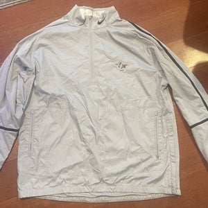 Nike Golf Jacket Mens XL Gray Storm-FIT Full Zip Wind Lightweight Chester Valley