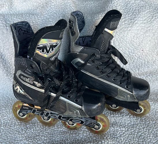 Mission Axiom T9 Inline Skates Wide Width Size 4 (Used)