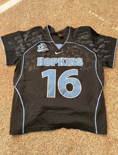 2013 Johns Hopkins Men’s Team Signed Jersey
