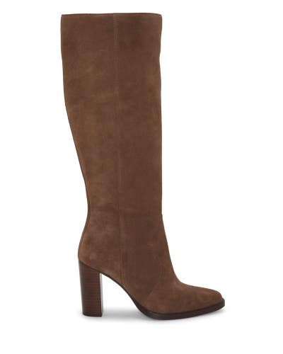 Vince Camuto Lecheya Boots Women's US 9 Brown Block Heel Knee High ZAP1493