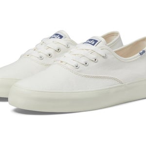 Keds Champion Sneakers Women's US 7 White Canvas Low Top Casual Shoes ZAP1732