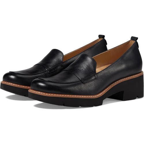 Naturalizer Darry H7079L1001 Loafers Women's US 10 Black Leather Slip On ZAP1644