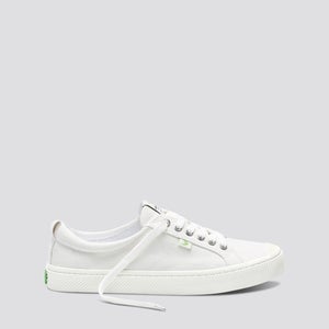 Cariuma OCA Low Sneakers Mens US 9 Off-White Canvas Casual Comfort Shoes ZAP1763