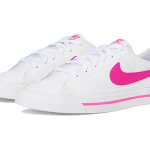 Nike Court Legacy Sneakers Kids 5.5 White Leather Casual Lifestyle Shoes ZAP1658