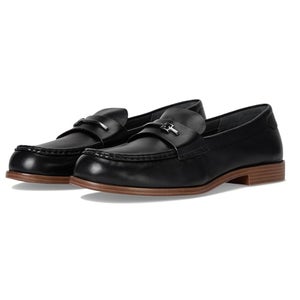 Franco Sarto Riley J3132L1001 Loafer Women's US 10 Black Slip On Shoes ZAP1649