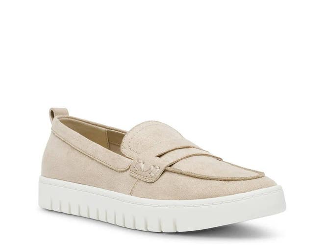 Anne Klein Kalypso Penny Loafer Woman's 7.5 Gold Metallic Slip On Shoes ZAP1702