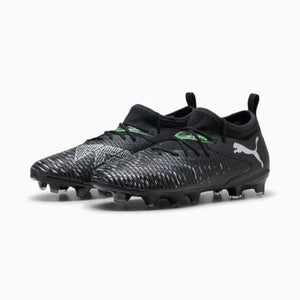 Puma Future 8 Match 108143-02 Kids US 3 Black Silver FG/AG Soccer Cleats ZAP1754
