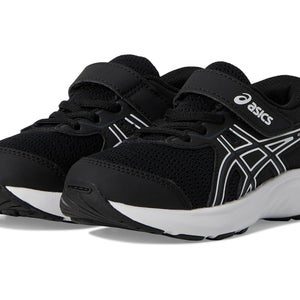 Asics Contend 9 PS 1014A338-002 Sneakers Kids US 1.5 Black Running Shoes ZAP1721