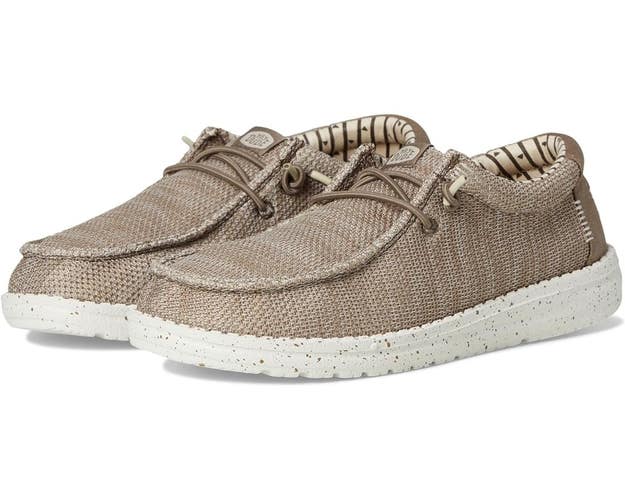 Hey Dude Wally 42072-267 Kids US 13 Walnut Slip-On Moc Toe Casual Shoes ZAP1766