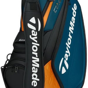 NEW 2026 TaylorMade Qi4D Blue/Black/Orange Tour Staff Cart Golf Bag