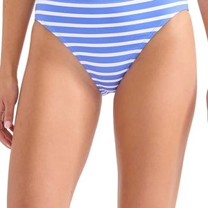 Tommy Bahama Coastline Stripe Bikini Bottoms Women's Medium Blue Hipster JZZ812