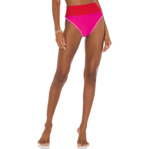 Beach Riot Emmy Bikini Bottom Women's Medium Pink Stretch High-Waisted JZZ683