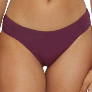 Becca Color Code Bikini Bottom Womens Medium Aubergine American Fit Beach JZZ800