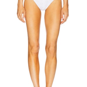 Beach Riot Hazel Bikini Bottoms Women's Medium White Stretch High-Waisted JZZ771