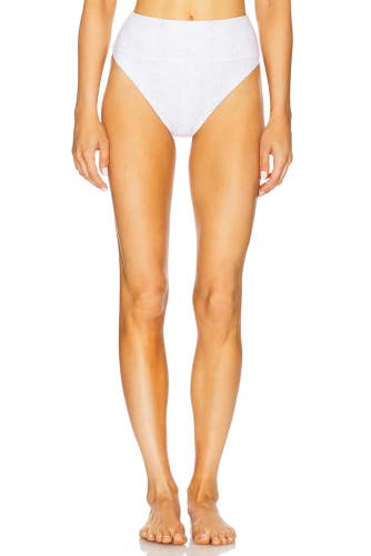 Beach Riot Hazel Bikini Bottoms Women's Medium White Stretch High-Waisted JZZ771