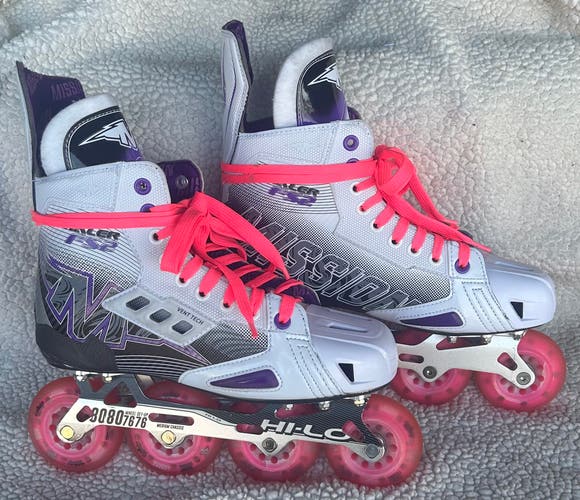 Mission Inhaler FS2 Inline Skates Wide Width Size 8 (New)