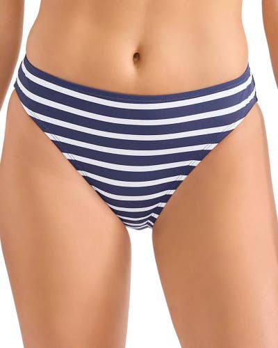 Tommy Bahama Coastline Stripe Bikini Bottoms Women's Small Navy Hipster JZZ765