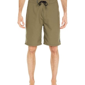 Hurley One Only 2.0 21 Board Shorts Men's 38 Olive Drawstring Swimwear GBO2579