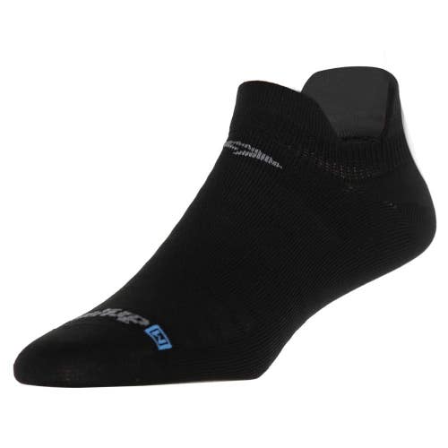 Drymax Run Hyper Thin Running Double Tab Socks Men's XL Black Stretch GBO2570