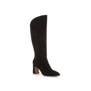 Vince Camuto Kailen Boots Women's US 7.5 Black Pointed Toe Wide Calf HAWK1990