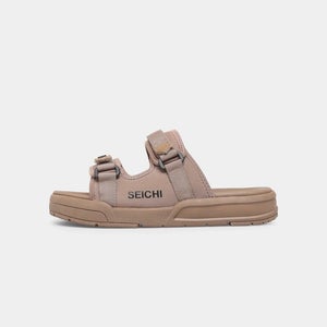 Seichi Sandoru Ni Sandals Men's 10 Taupe Comfort Open Toe Slip On Slide ZAP2055