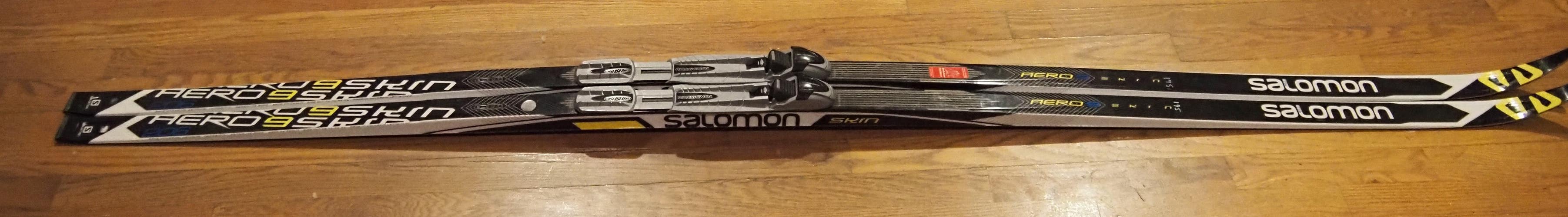 Classic Salomon Salomon Aero 9 Skin Cross Country Skis With New Bindings (Used)