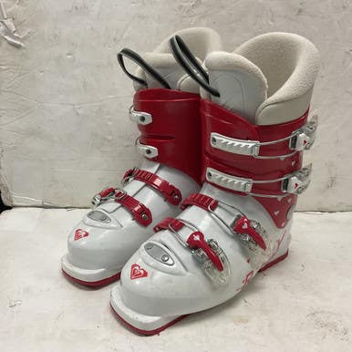 Used Roxy Girls DH Ski Boot Red 245 MP - M06.5 - W07.5 11855-S000198580