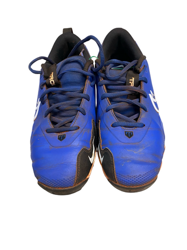 Used Nike TROUT BLUE CLEATS BB/SB Cleats Navy Blue Junior 05 11706-S000370937