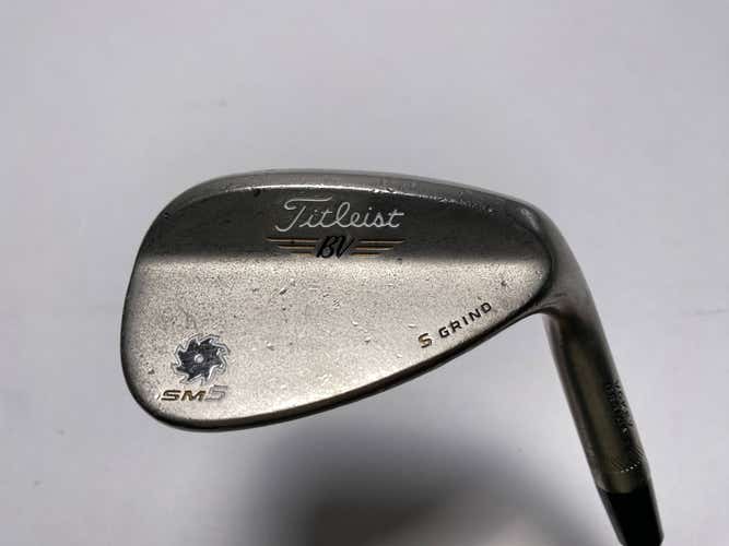 Titleist Vokey SM5 Gold Nickel Wedge 54* 10 Bounce S-Grind Wedge Steel Mens RH