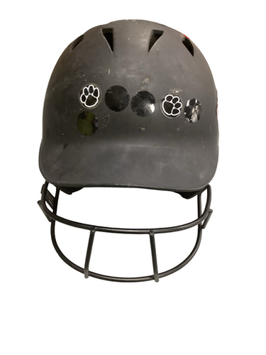 Used Champro BATTING HELMET Batting Helmet w/Mask Black One Size 11613-S000176139