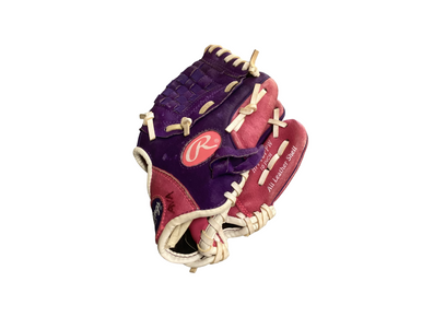 Used Rawlings HIGHLIGHT SERIES BB/SB Glove RH Throw Purple And Pink 10 1/2" 11613-S000176103
