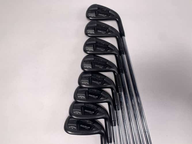 Callaway Rogue Pro Black Iron Set 4-PW+AW Dynamic Gold SL S300 Stiff Steel RH