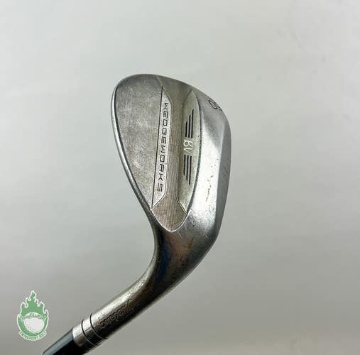 Used Right Handed Titleist Vokey Wedge Works 60* T Grind Stiff Steel Golf Club