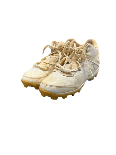 Used Under Armour BASEBALL 4 BB/SB Cleats White Junior 04 11682-S000118483