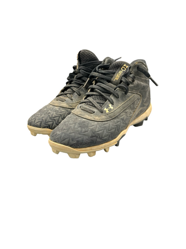 Used Under Armour BASEBALL CLEATS BB/SB Cleats Black Junior 03.5 11682-S000123203