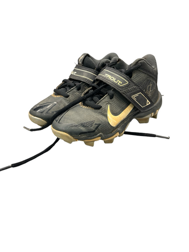 Used Nike BASEBALL CLEATS BB/SB Cleats Black Youth 12.0 11682-S000126163