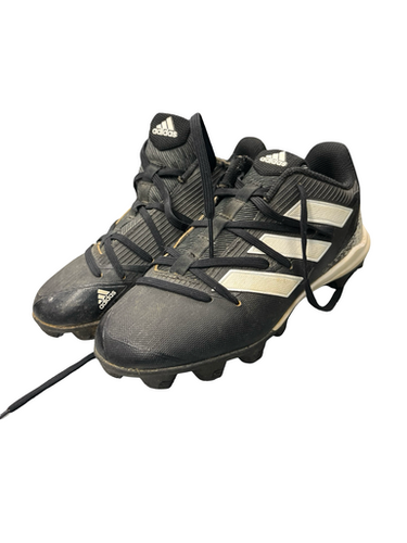 Used Adidas ADIZERO BB/SB Cleats Black Junior 04 11682-S000116383