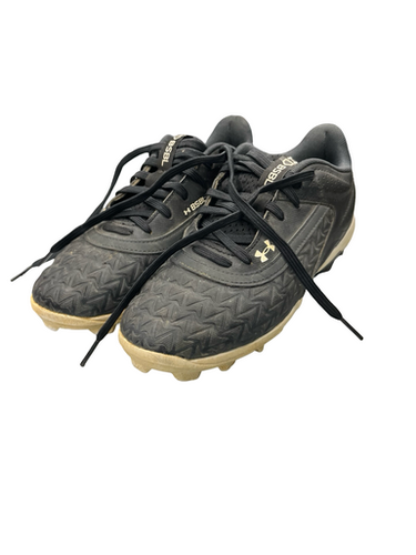 Used Under Armour BSBL BB/SB Cleats Black Junior 04 11682-S000123432