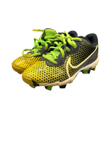 Used Nike DIAMOND BB/SB Cleats Yellow Junior 01.5 11682-S000111010