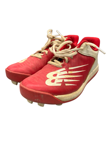 Used New Balance CLEATS BB/SB Cleats Red Junior 01.5 11682-S000111648