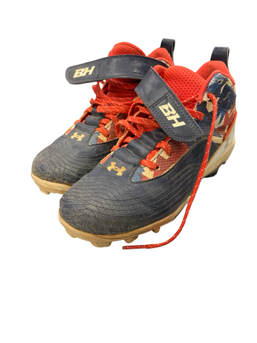 Used Under Armour BASBALL BB/SB Cleats Royal Blue Junior 04 11682-S000102917