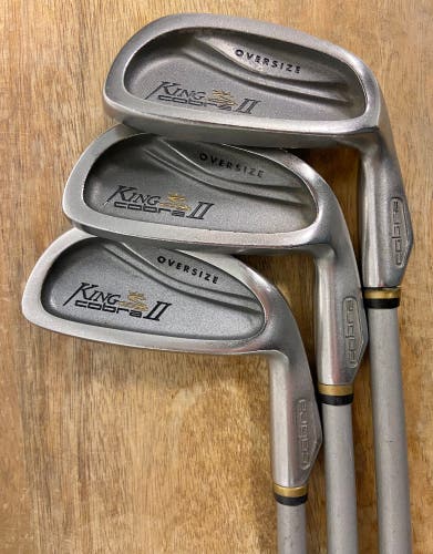 Cobra King Cobra II Oversize 3, 5, 7 irons, Regular Flex Graphite Shaft Right Hand (Used)