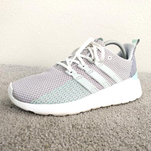 Adidas Questar Flow Girls Size 7Y Running Shoes Lavender Purple Gray EG1981